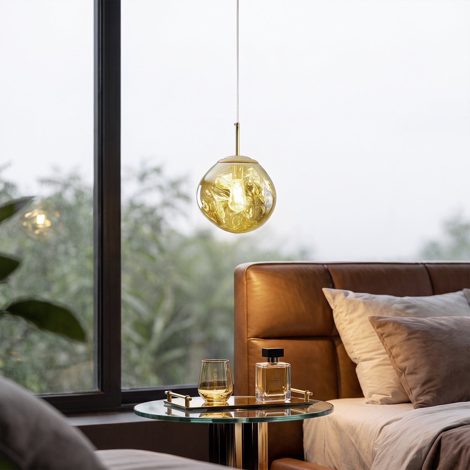 Modern Stairwell Cluster Chandeliers Minimalist Living Dining Room Round Small Pendant Light