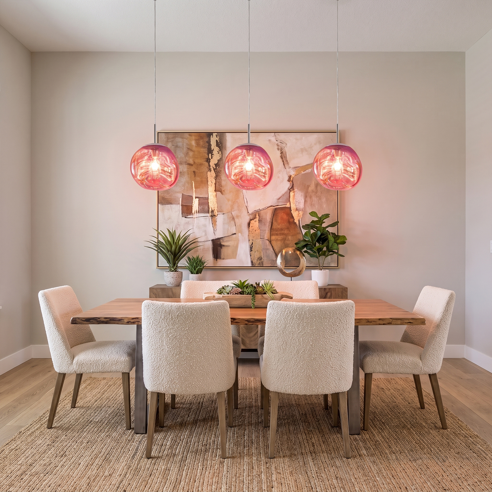 Modern Stairwell Cluster Chandeliers Minimalist Living Dining Room Round Small Pendant Light
