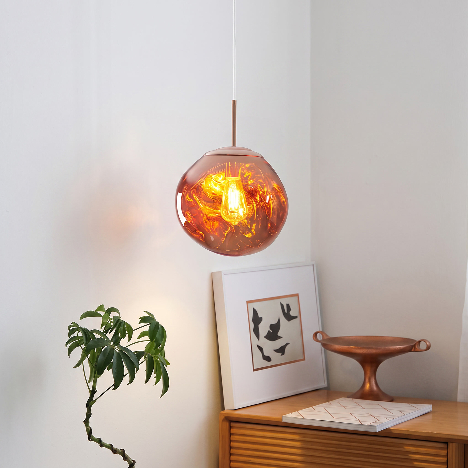 Modern Stairwell Cluster Chandeliers Minimalist Living Dining Room Round Small Pendant Light