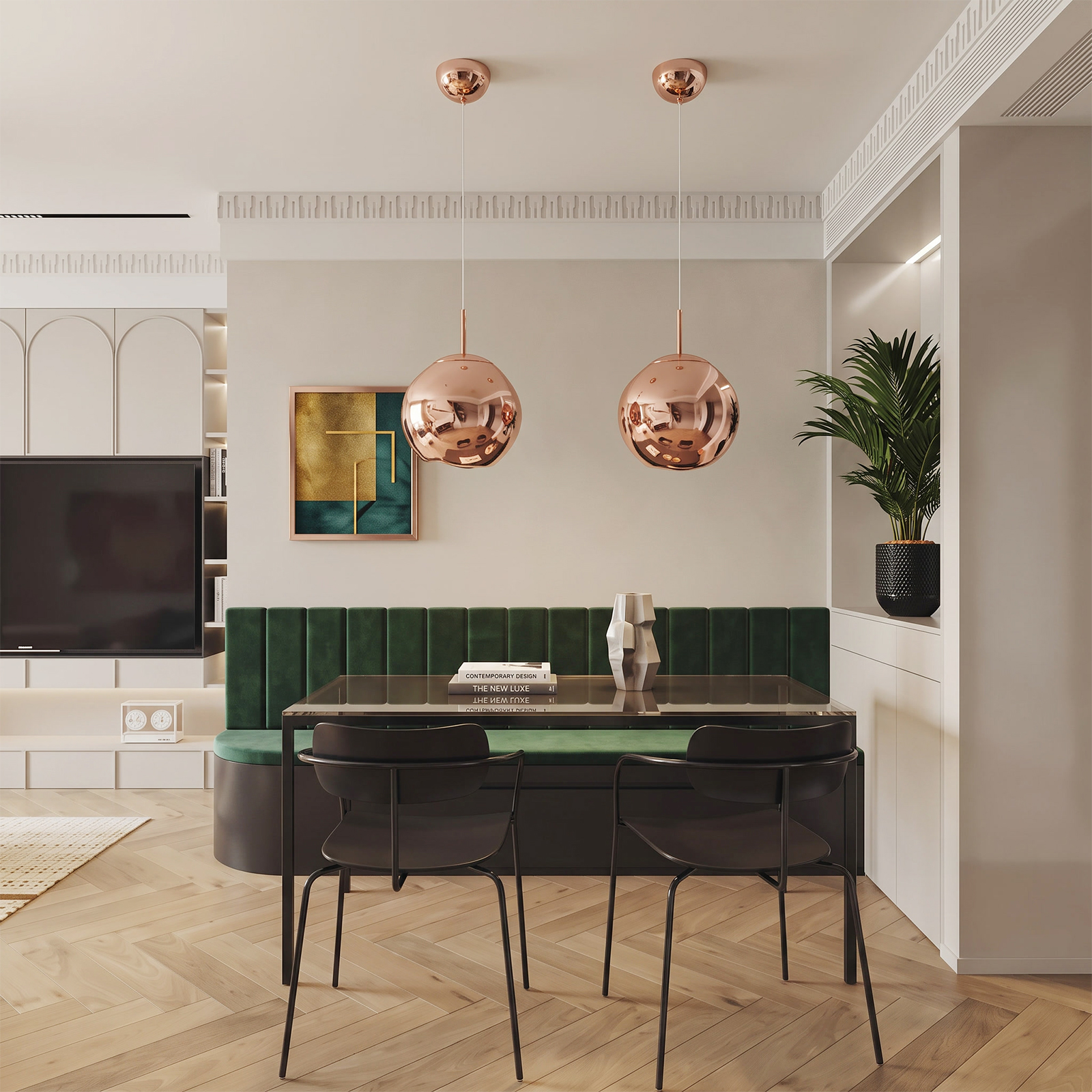 Modern Stairwell Cluster Chandeliers Minimalist Living Dining Room Round Small Pendant Light