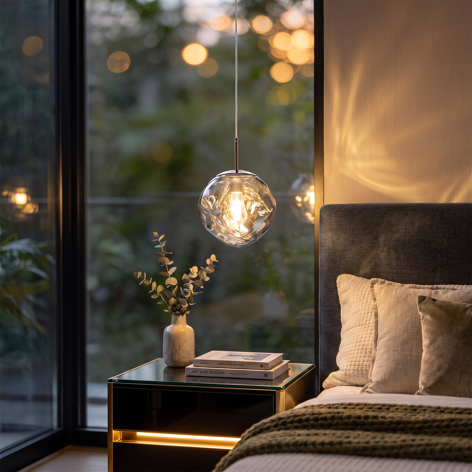 Modern Stairwell Cluster Chandeliers Minimalist Living Dining Room Round Small Pendant Light