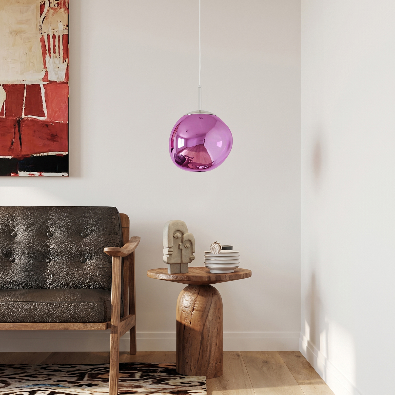 Modern Stairwell Cluster Chandeliers Minimalist Living Dining Room Round Small Pendant Light