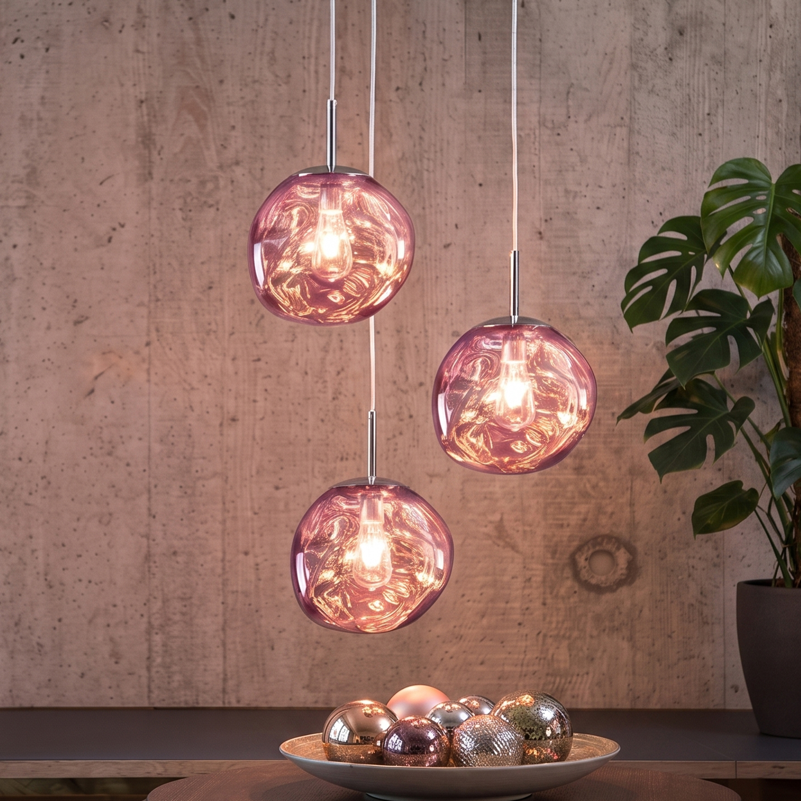 Modern Stairwell Cluster Chandeliers Minimalist Living Dining Room Round Small Pendant Light