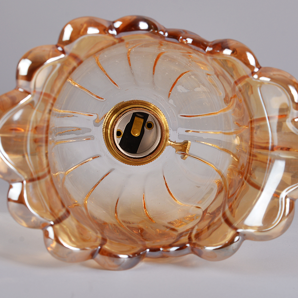 French Mini Chandeliers Small Flower Core Glass Pendant Light for Dining Room Bedroom