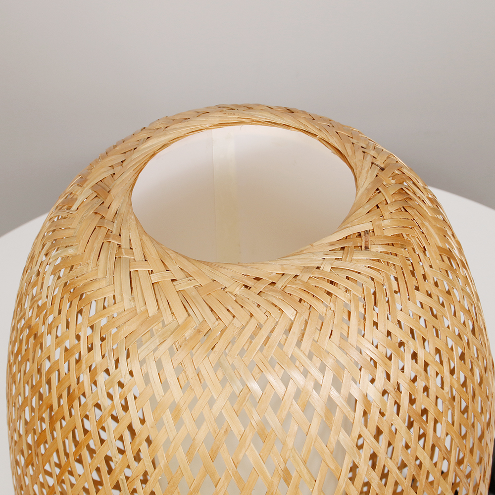 Japanese-inspired Bamboo Nightlight Table Lamp for Guesthouses & Bedrooms