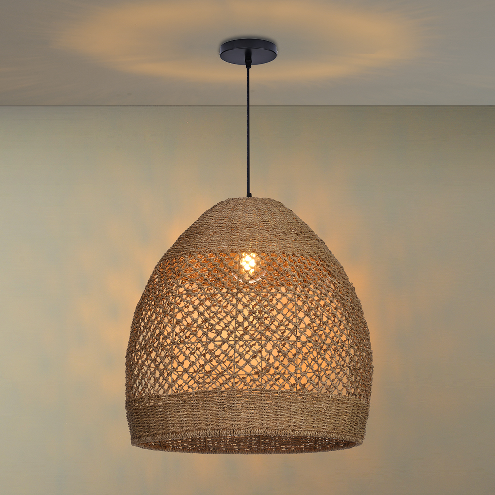Seagrass Coastal Lighting Bohemian Pendant Chandelier for Bedroom Restaurants