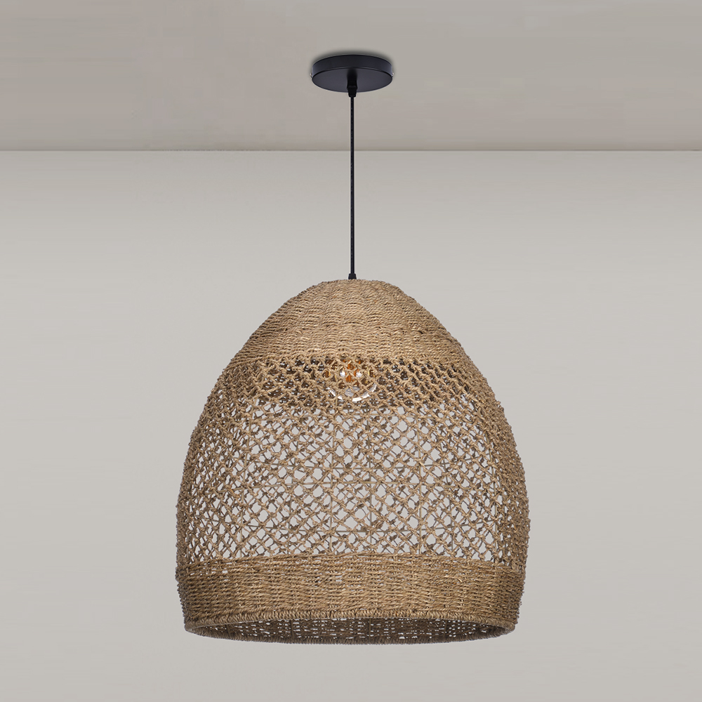 Seagrass Coastal Lighting Bohemian Pendant Chandelier for Bedroom Restaurants