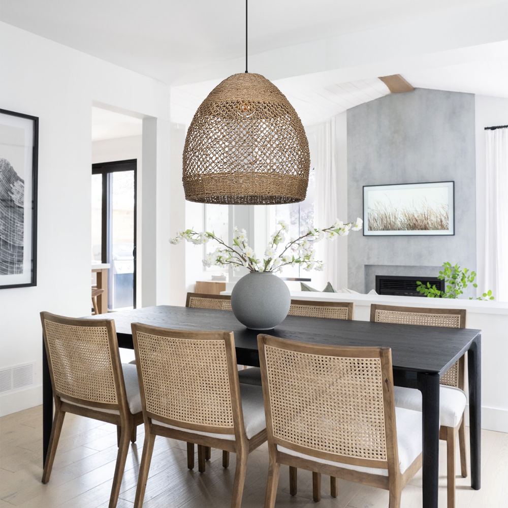 Seagrass Coastal Lighting Bohemian Pendant Chandelier for Bedroom Restaurants