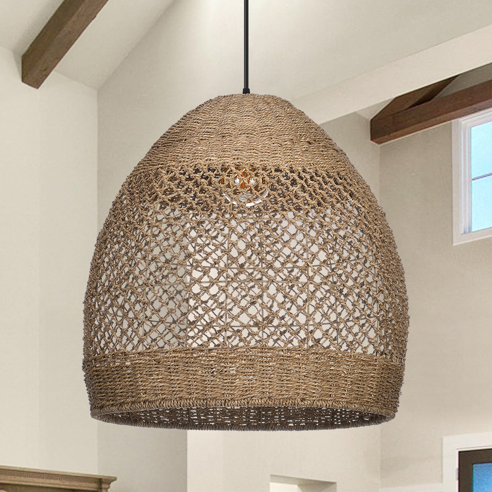 Seagrass Coastal Lighting Bohemian Pendant Chandelier for Bedroom Restaurants
