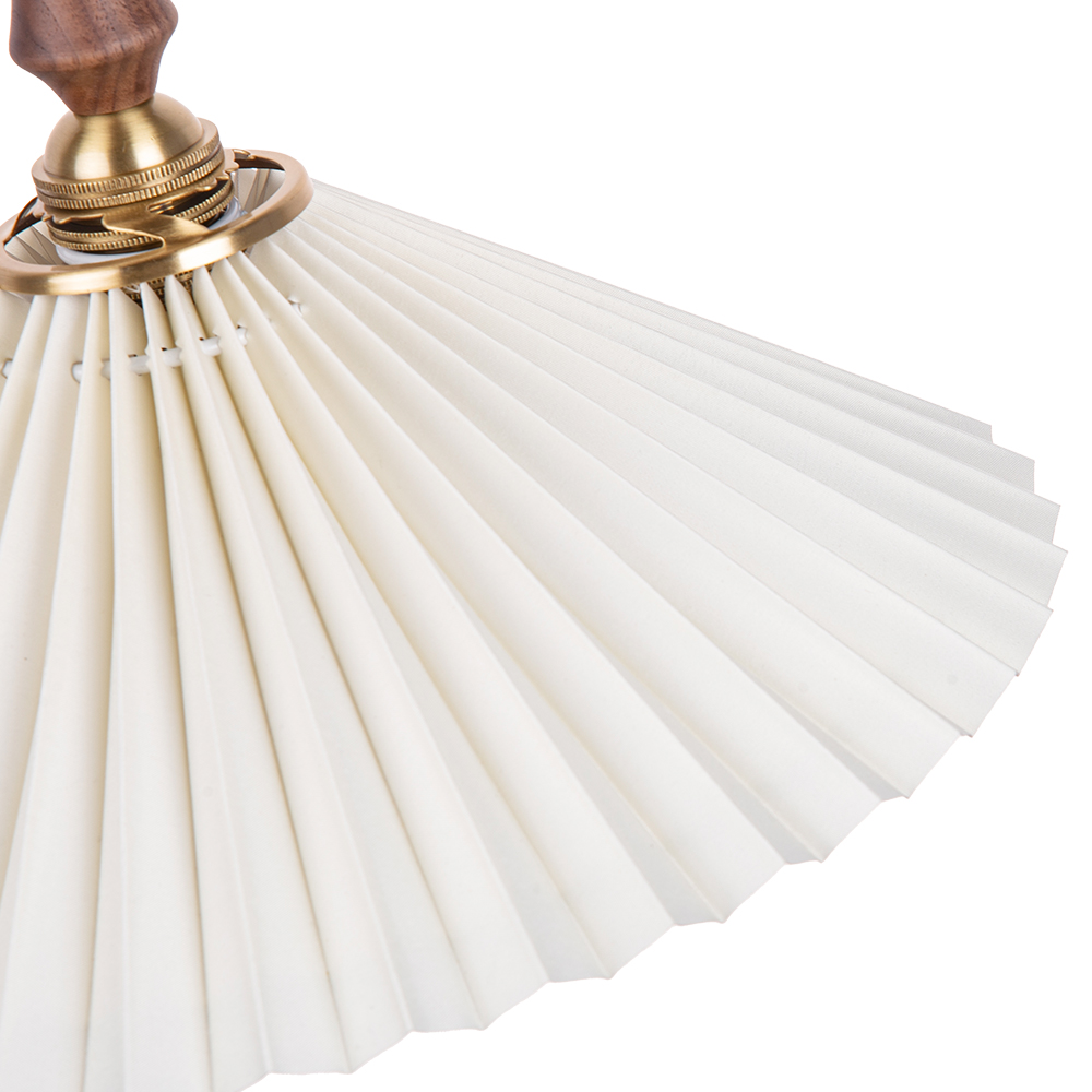Pleated Design Small Pendant Light French Dining Table Hanging Lamp