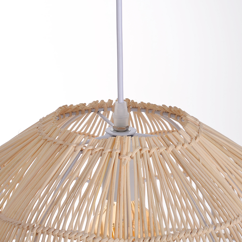 Handmade Rattan Chandelier for Bedroom Dining Room, Buds are about to bloom