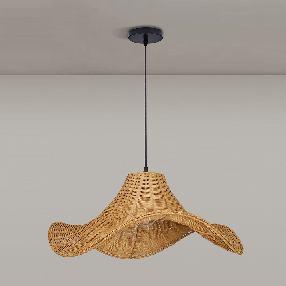 Restaurant Decor Lighting Rattan Pendant Lampshade for Dining Room