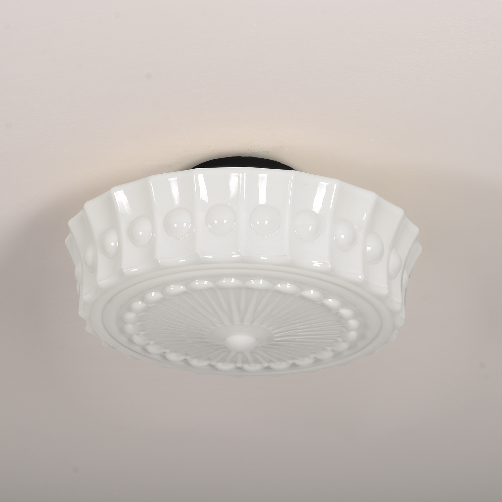 French Glass Ceiling Light for Entryway & Hallway