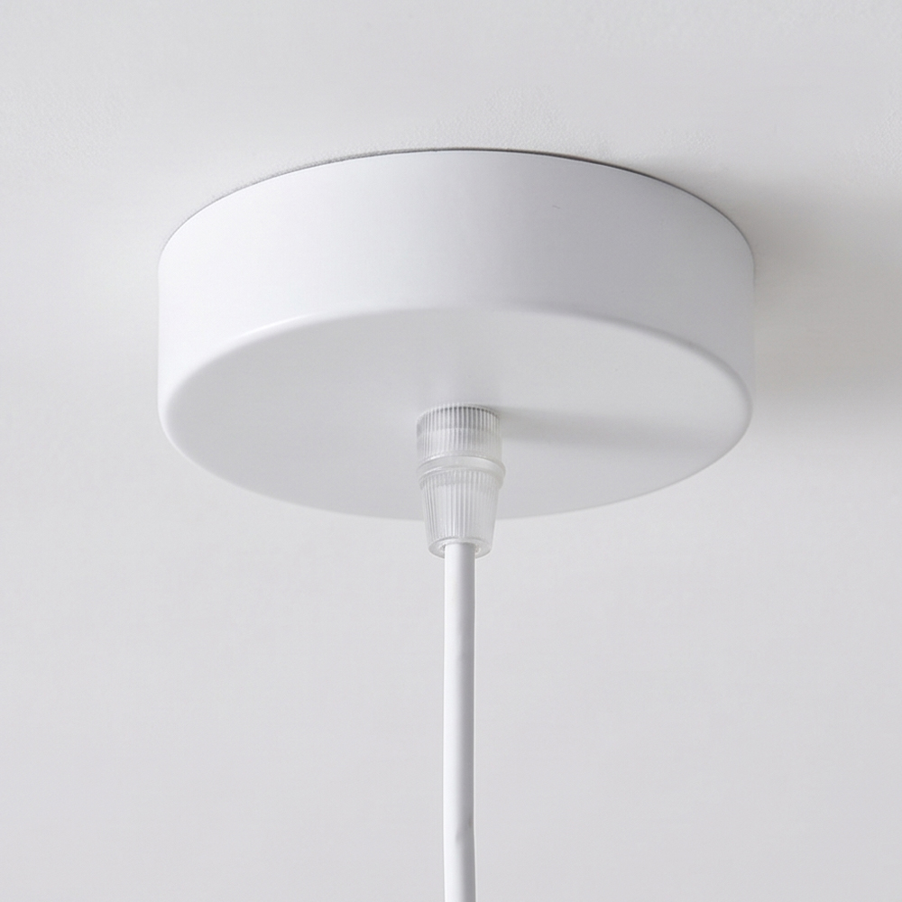 Creamy Style Teardrop Pendant Light High Density Polystyrene Material Chandelier for the Stairwell