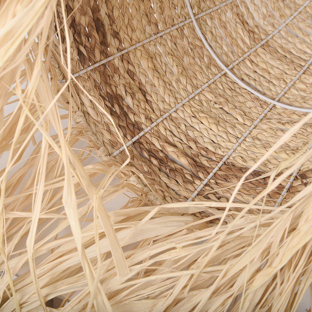Wabi-Sabi Vintage Raffia Chandelier
