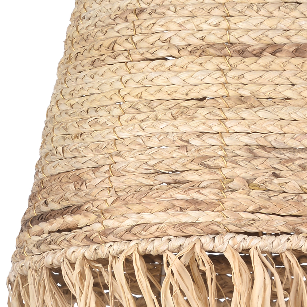 Wabi-Sabi Vintage Raffia Chandelier