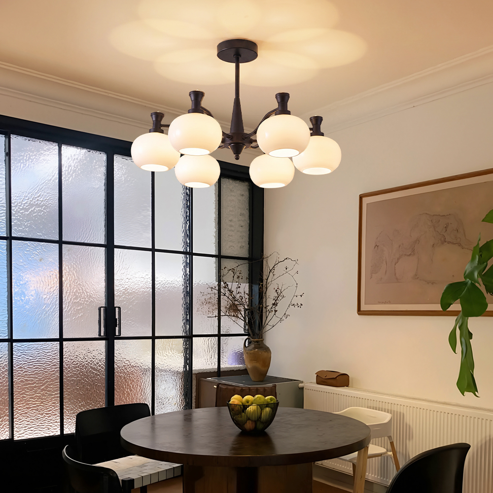 American Vintage Style 6-Light Living Room Chandelier