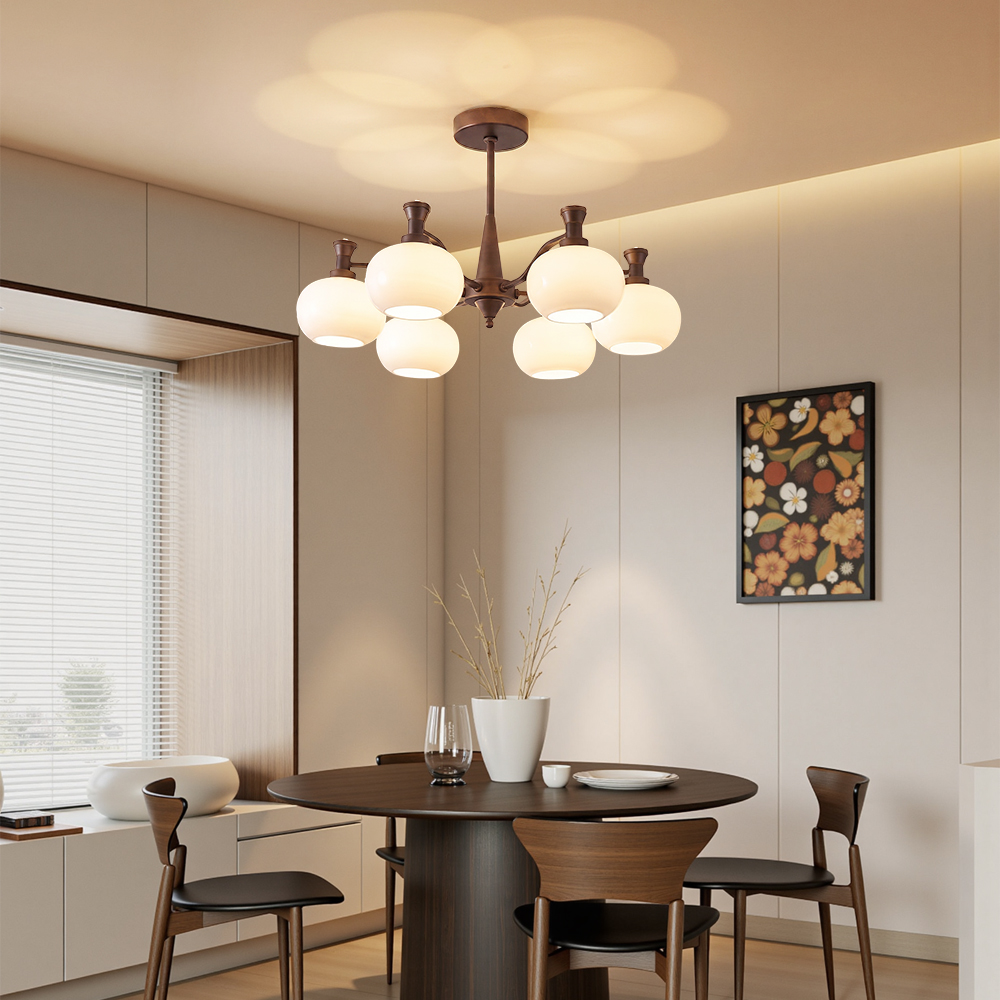 American Vintage Style 6-Light Living Room Chandelier