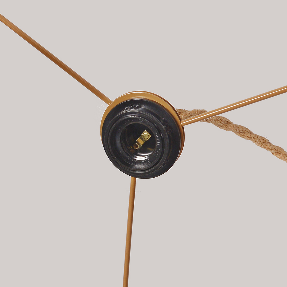 Hand-woven Hemp Rope Pendant Light with Plug Lighting for Living Rooms Kitchens