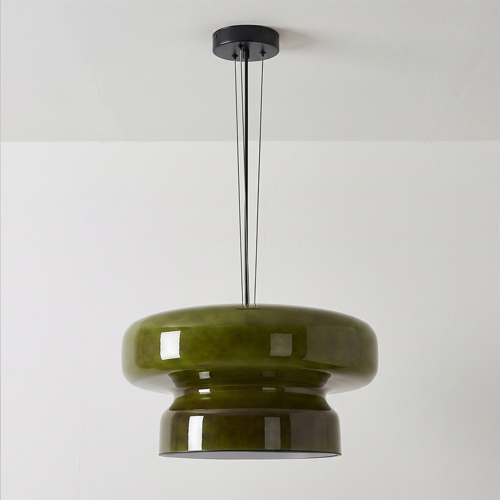 Nordic Glass Pendant Light Mid-Century Modern Minimalist Colored Glass Bar Ambient Light
