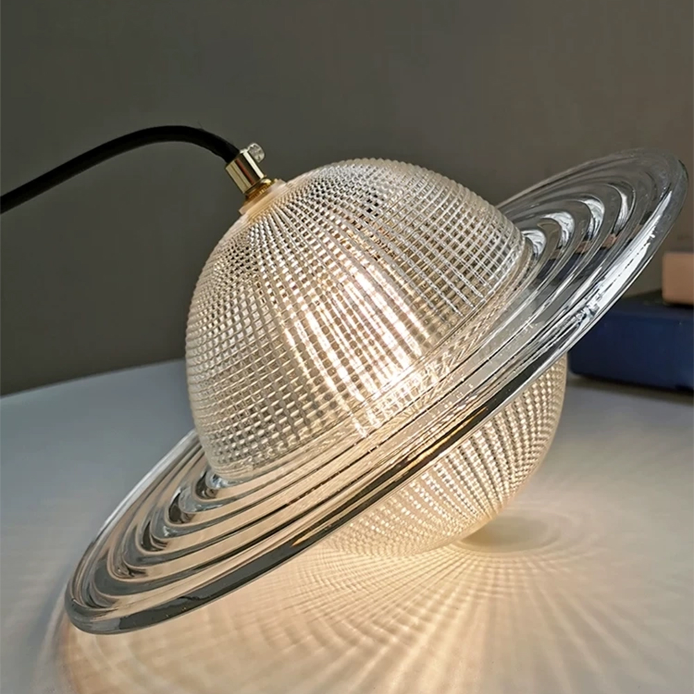 Nordic Small Planet Glass Pendant Light for Bedside Settings Commercial Spaces