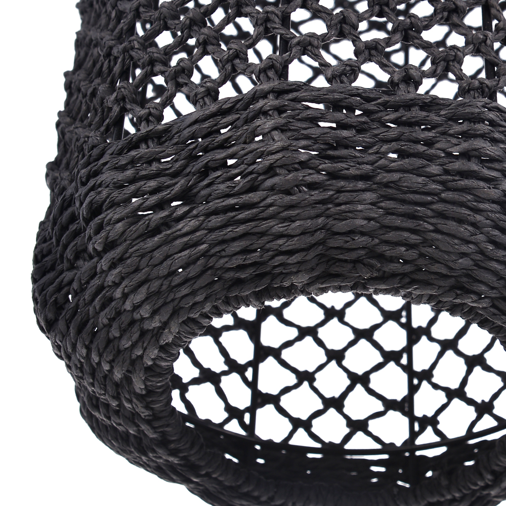 Restaurant Natural Seagrass Rattan Pendant Lamp Dining Room Lighting