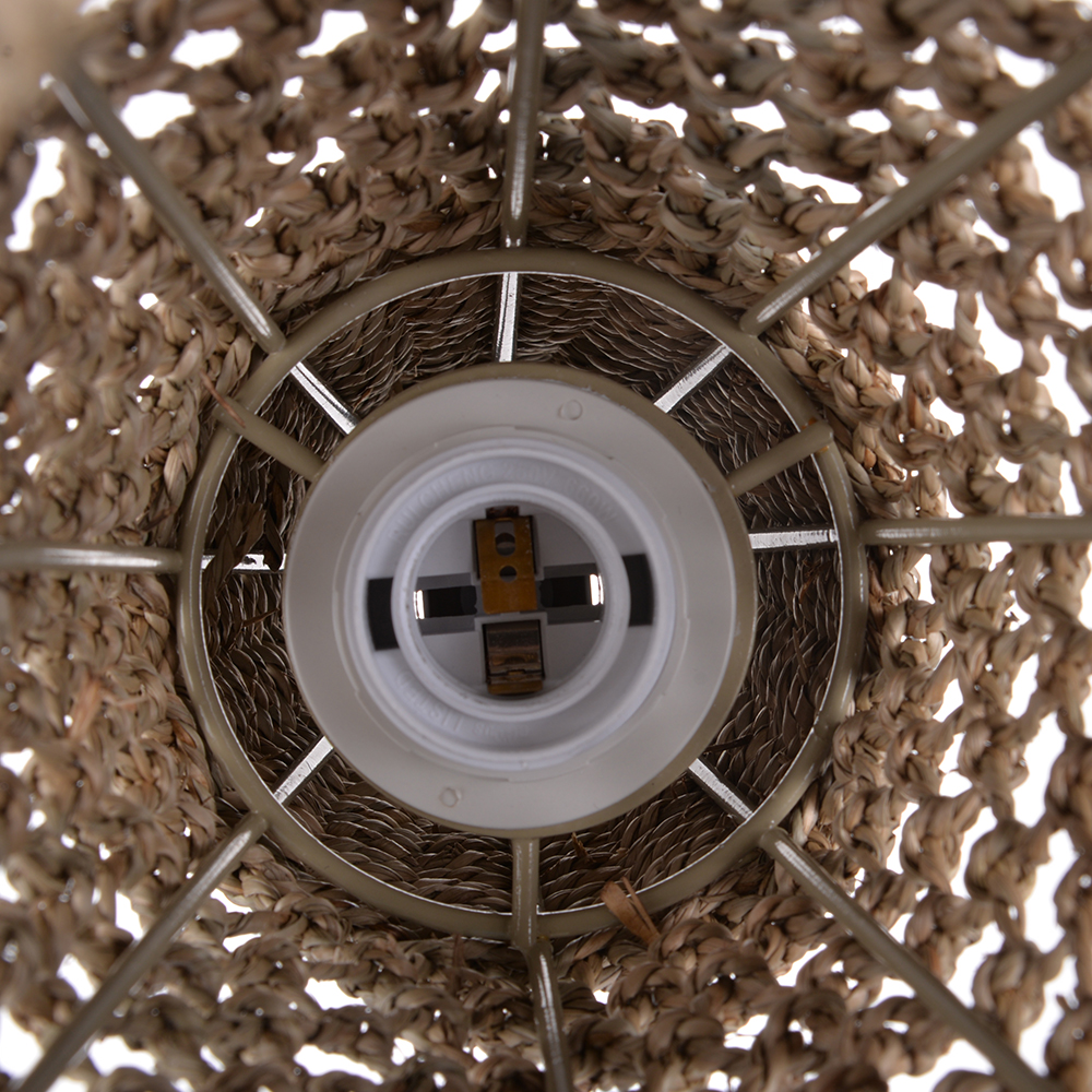 Classic Traditional Seagrass Pendant Light for Dining Room
