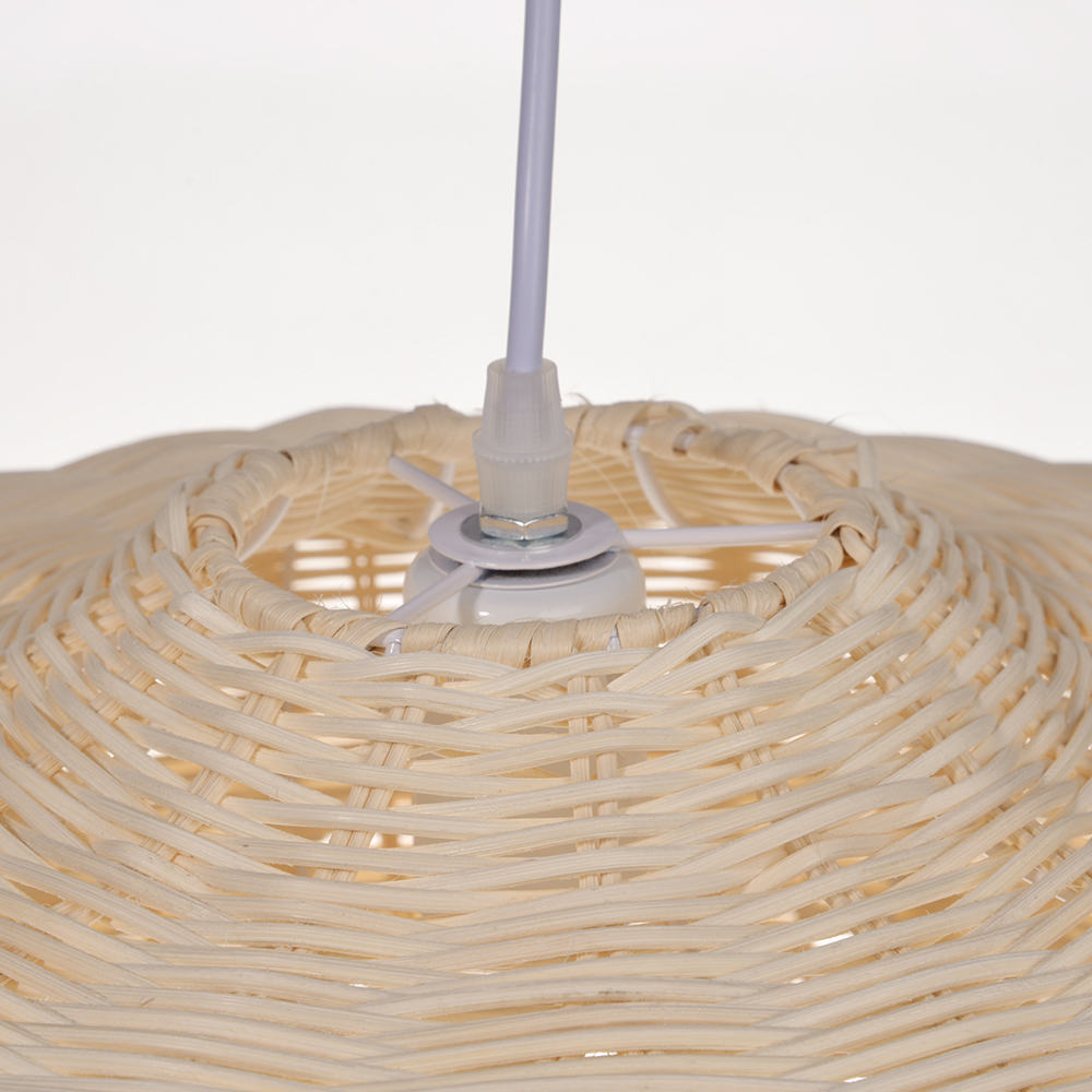 Handcrafted Woven Rattan Pendant Light Dining Room Restaurants Modern Lighting Fixture