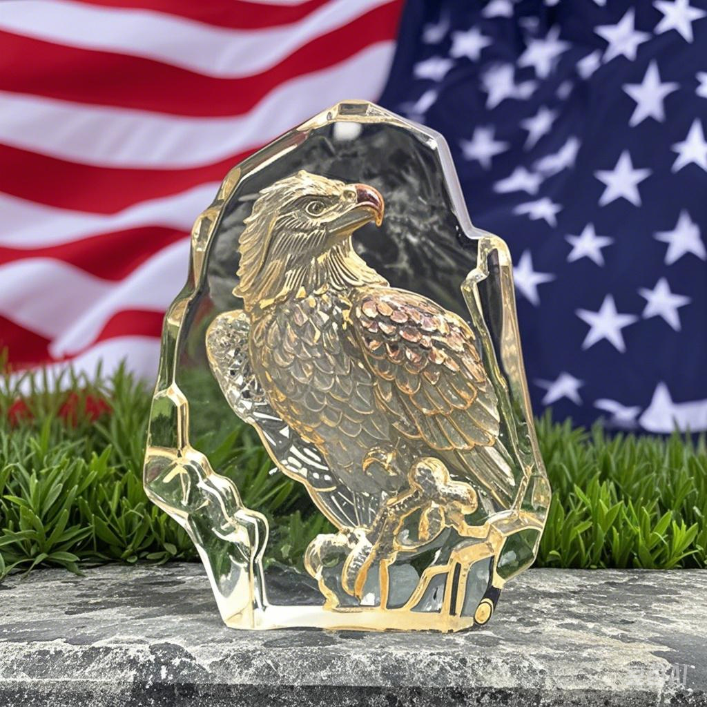 Crystal Eagle Statue