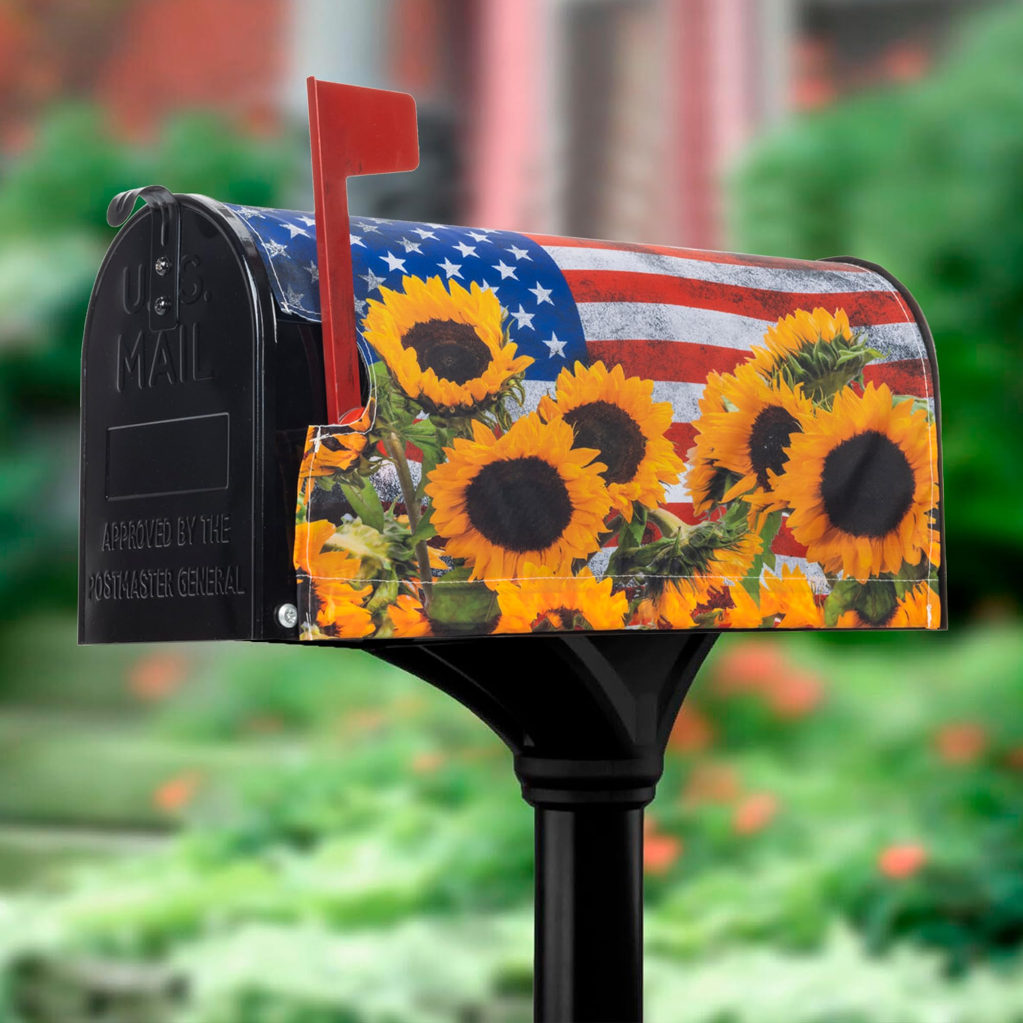 Spring-Summer Waterproof Oxford Magnetic Mailbox-Cover 21"" x 18""
