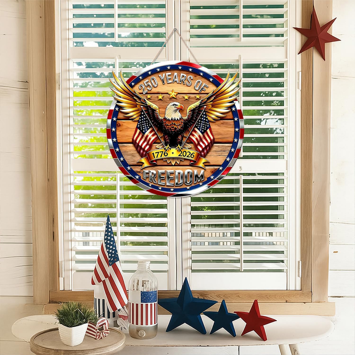 250th Anniversary Wooden Door Hanger