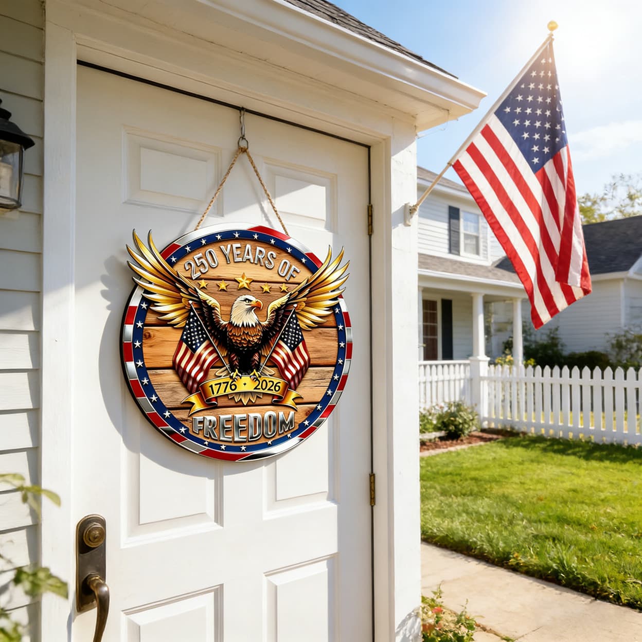 250th Anniversary Wooden Door Hanger