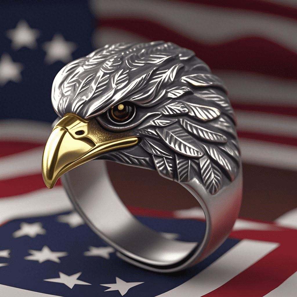 Retro Eagle Ring