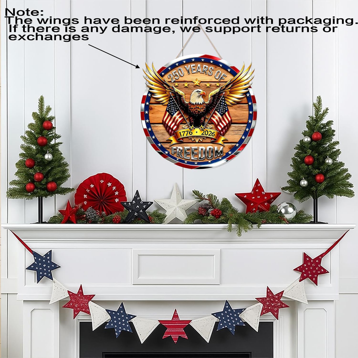 250th Anniversary Wooden Door Hanger