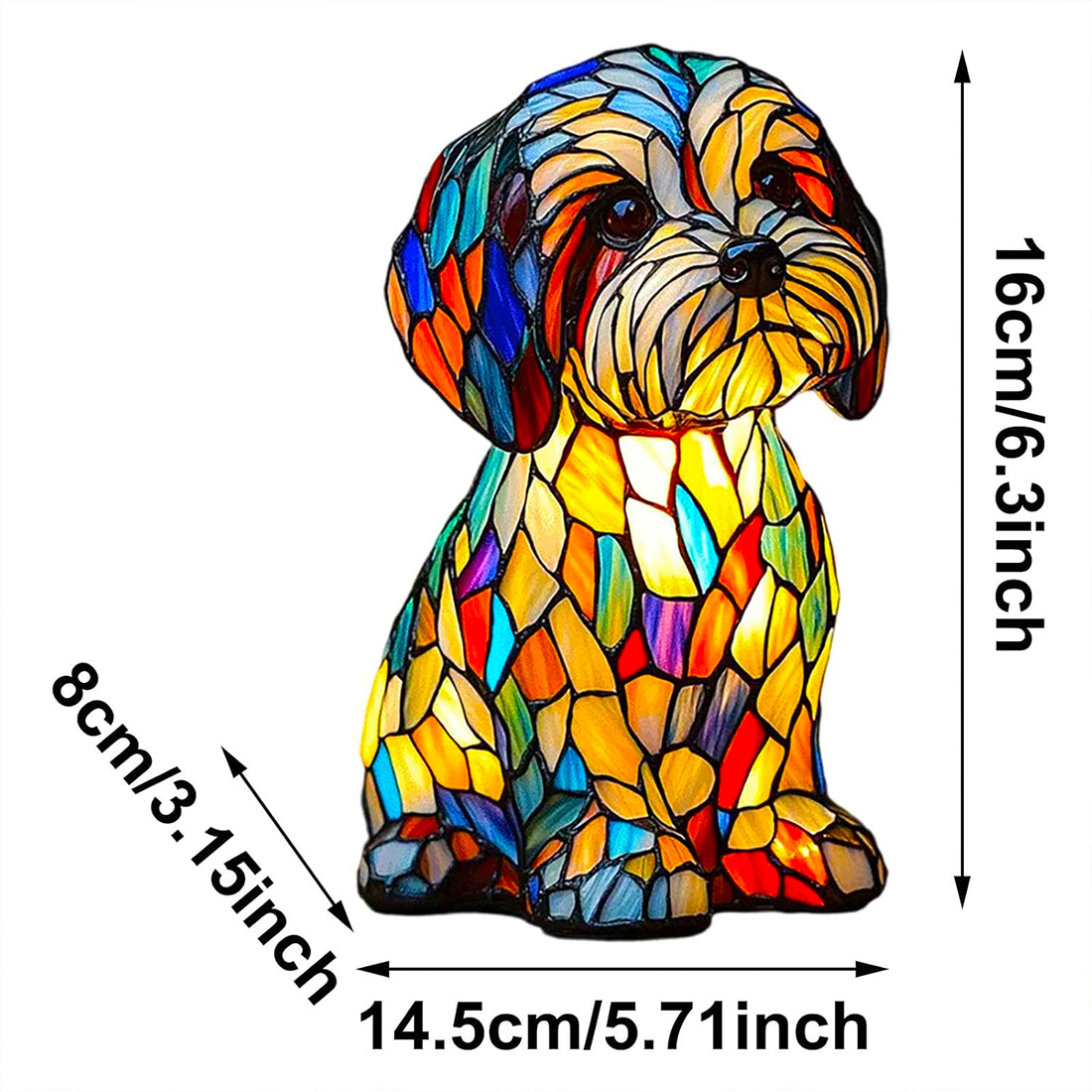 Vintage Puppy Themed Table Lamp