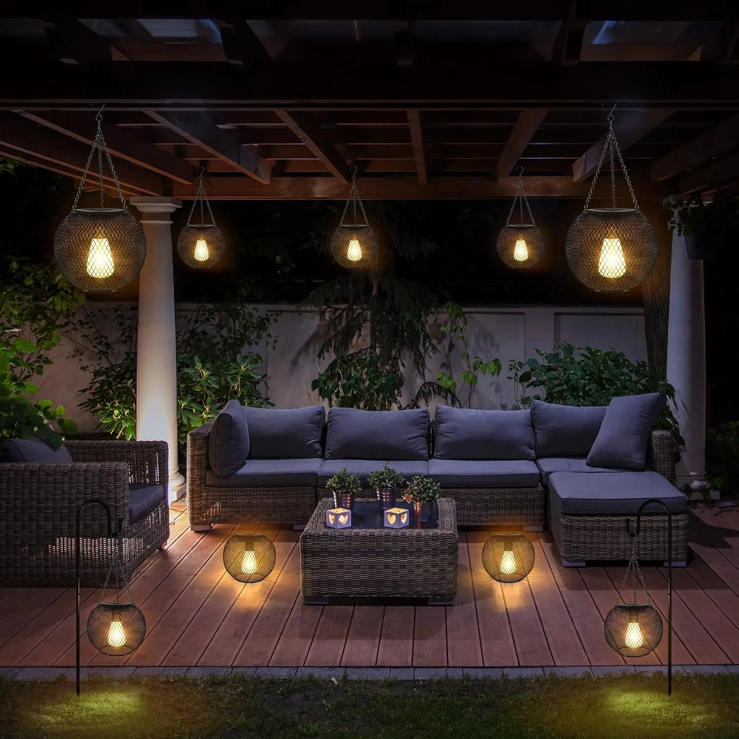 🔥Upgraded Hanging Solar Lantern Outdoor☀️