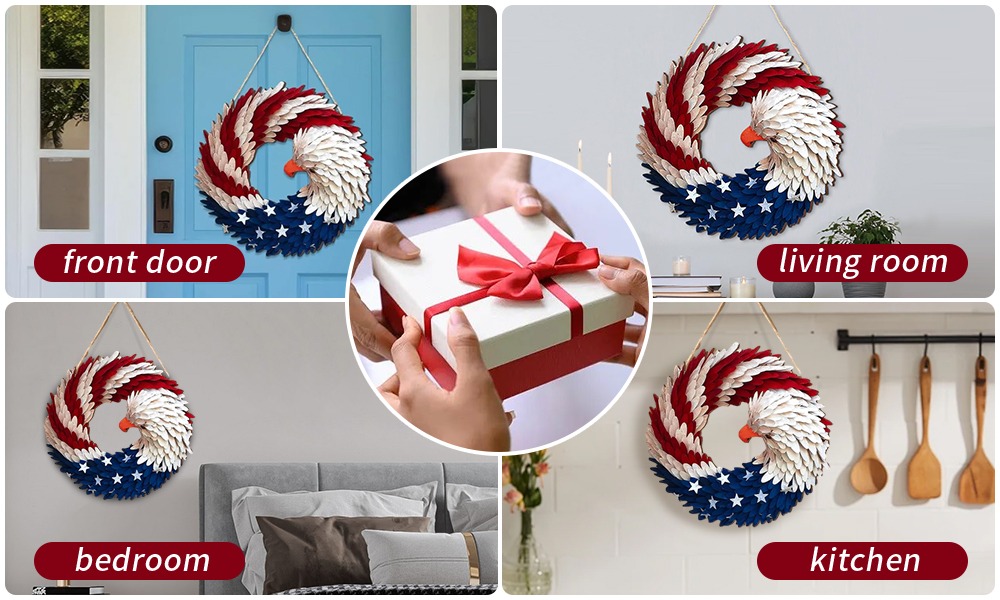 250th Memorial Eagle Wreath Independence Day Decorations 250th Memorial Eagle Wreath Independence Day Decorations