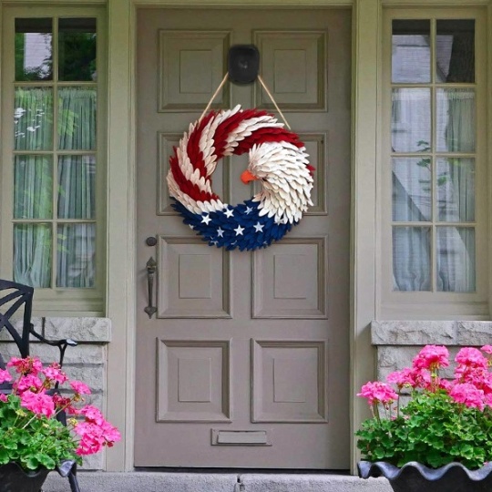 250th-memorial-eagle-wreath-independence-day-decorations