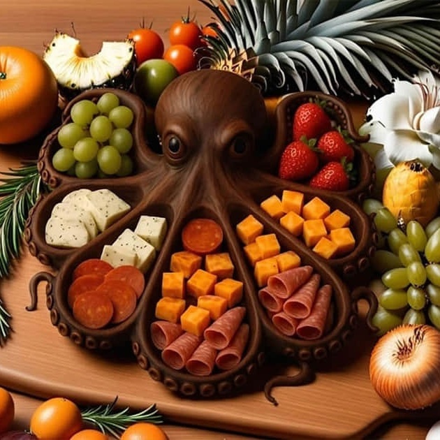 🐙 Octopus Charcuterie Tentacle Platter
