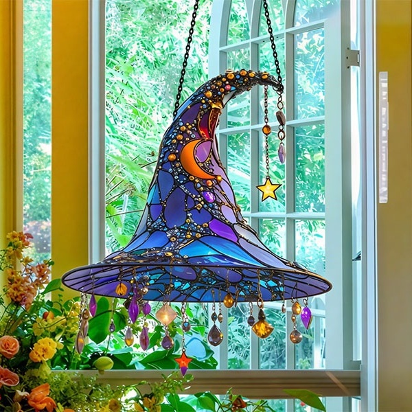 Moonlight Witch Window Hanging Sun Catcher Decor