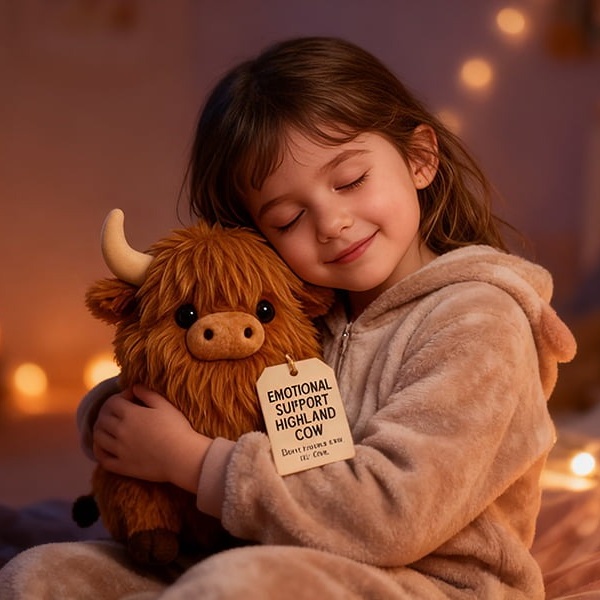Emotional Support Highland Cow Plush