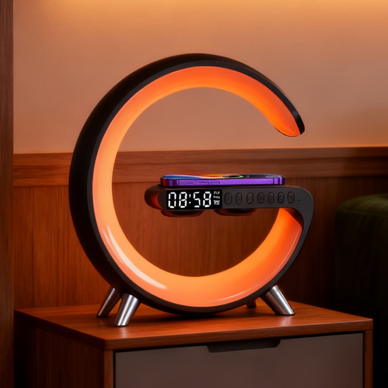 Smart LED Light Phone Charger Bluetooth Speaker