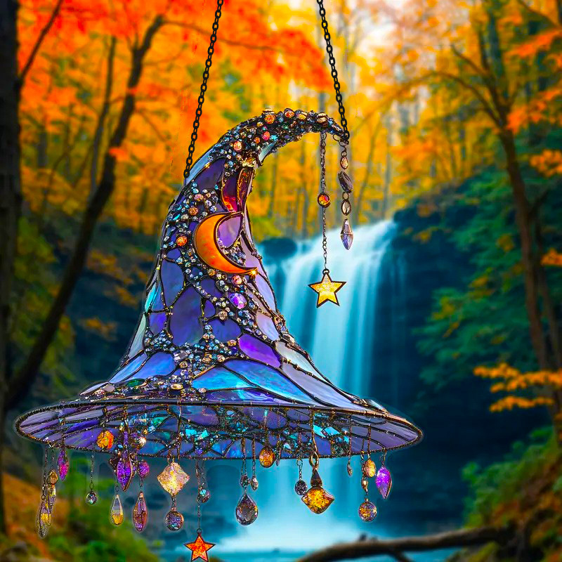 Moonlight Witch Window Hanging Sun Catcher Decor
