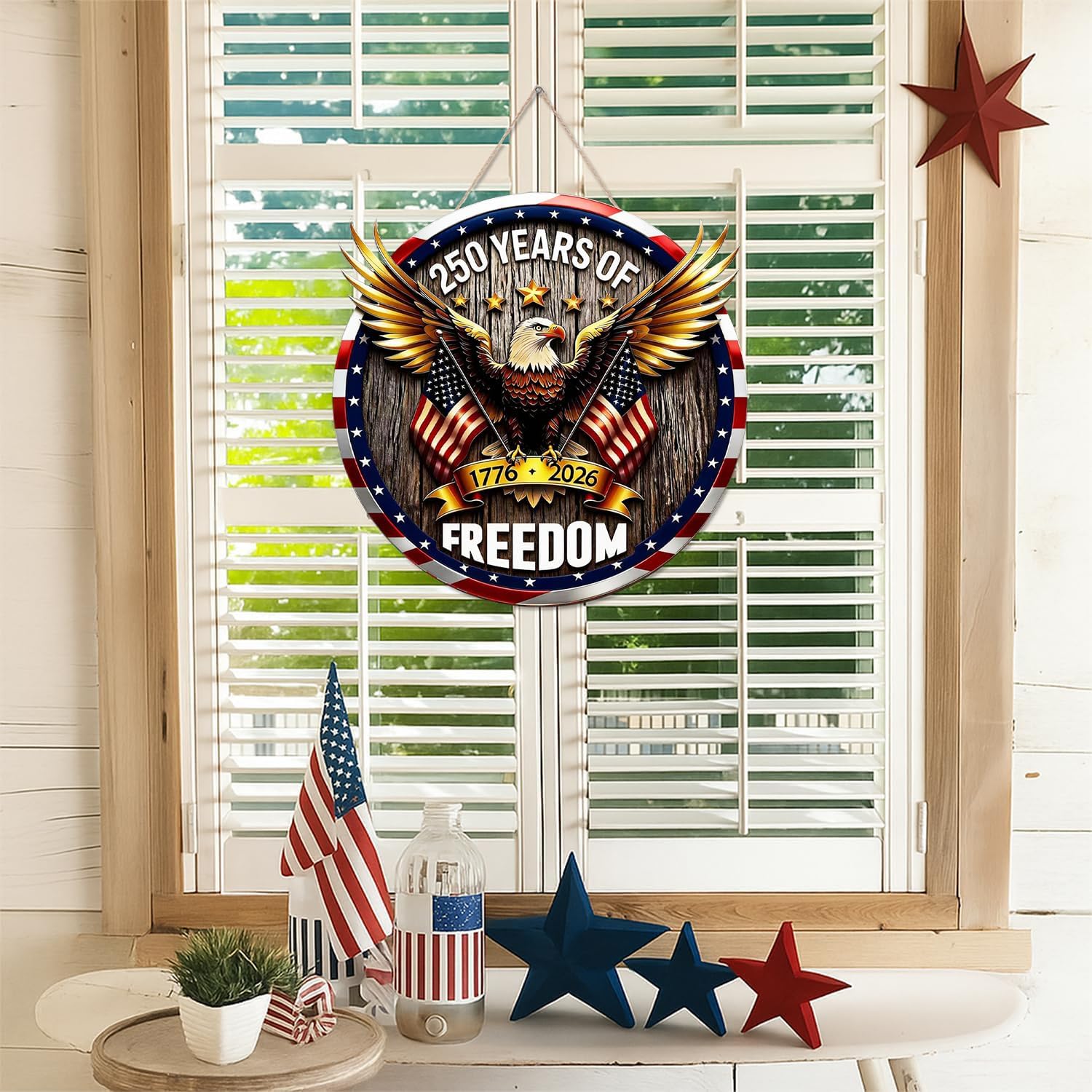 250th Anniversary Wooden Door Hanger