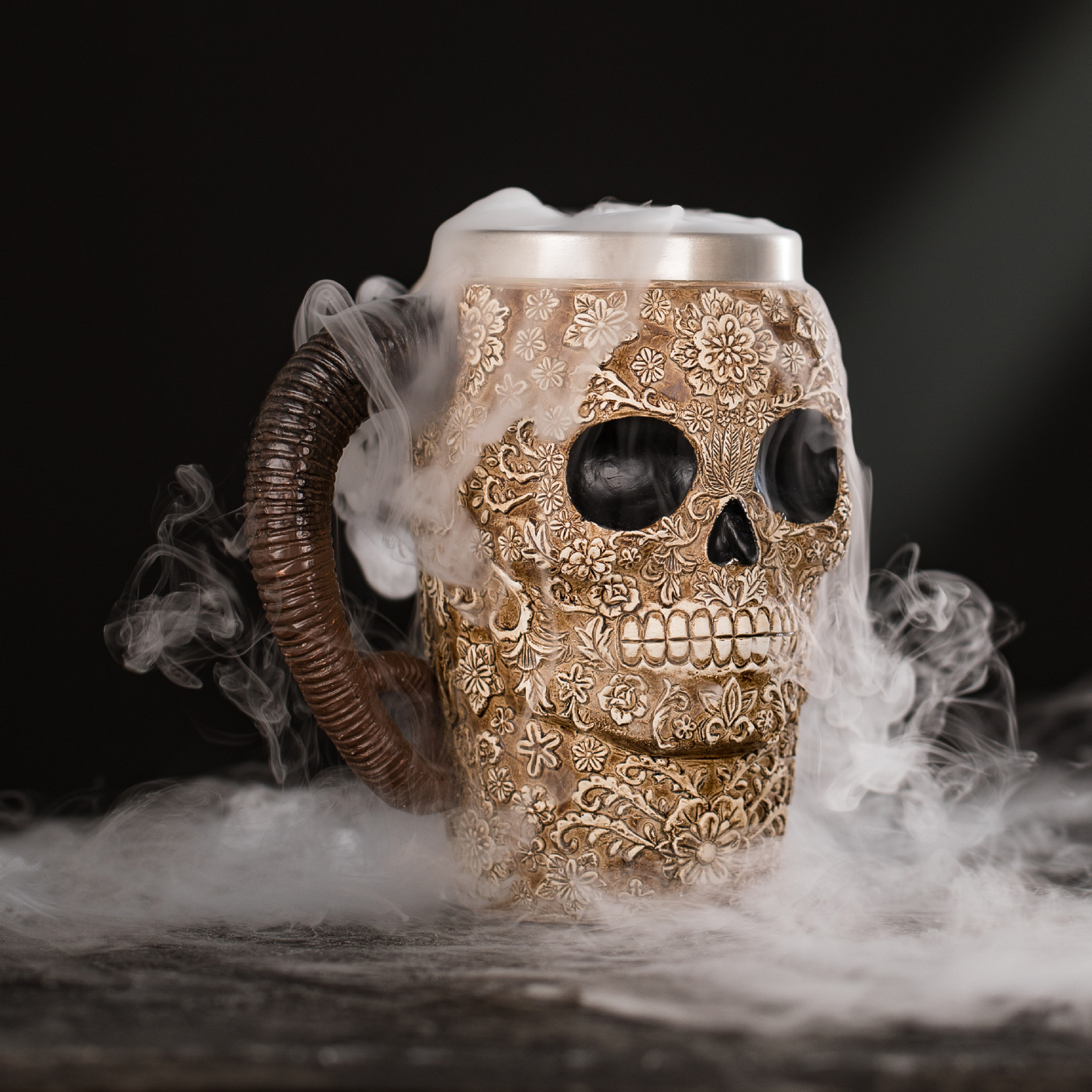 Scary Halloween Skull Mug