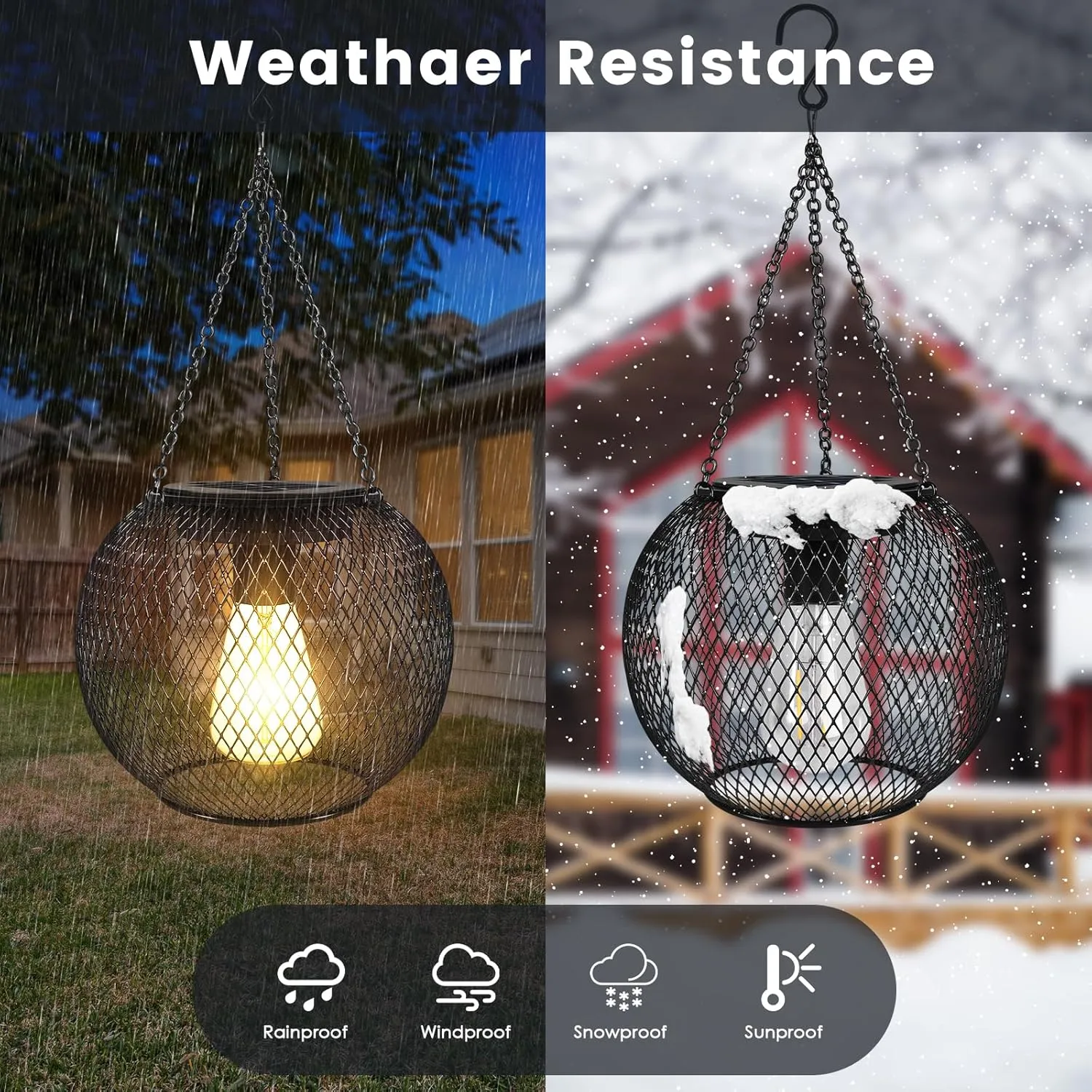 🔥Upgraded Hanging Solar Lantern Outdoor☀️