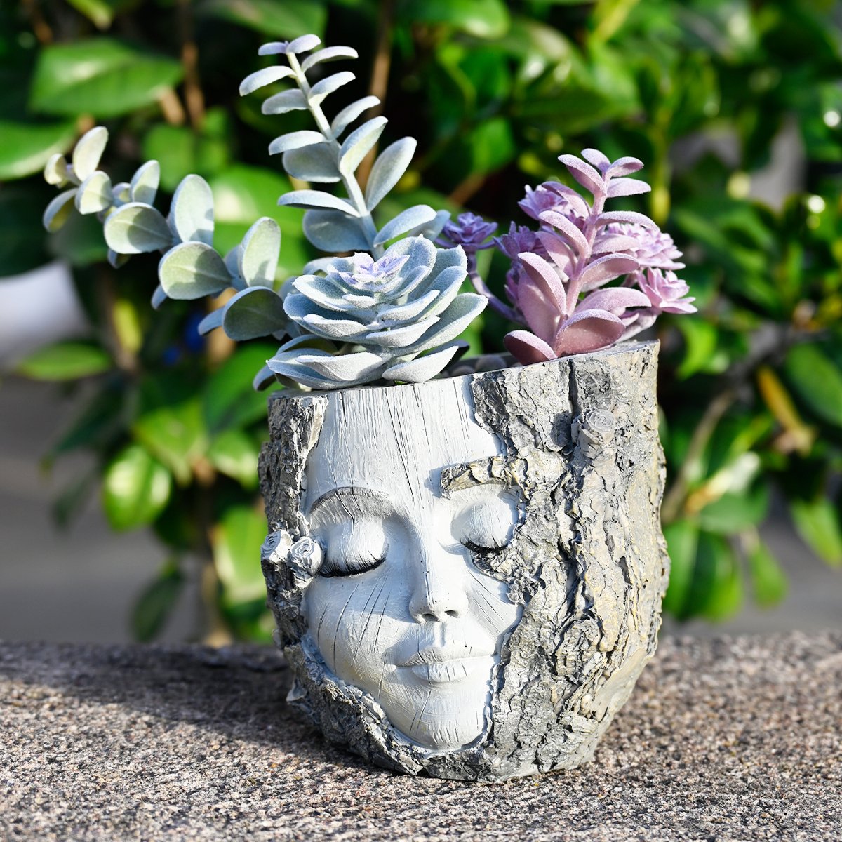 🔥Hand-carved 3D Sleeping Wood Elf Art Planter
