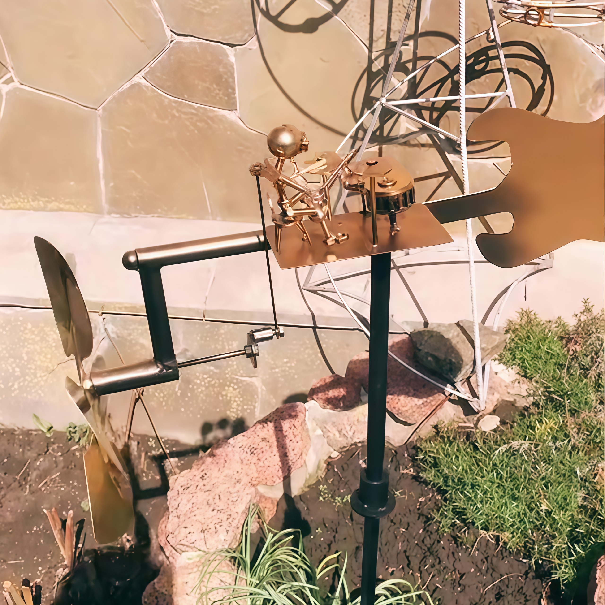 🎵🌪️ Drummer Windmill Garden Decoration – Where Music Meets Motion in Your Backyard! ✨