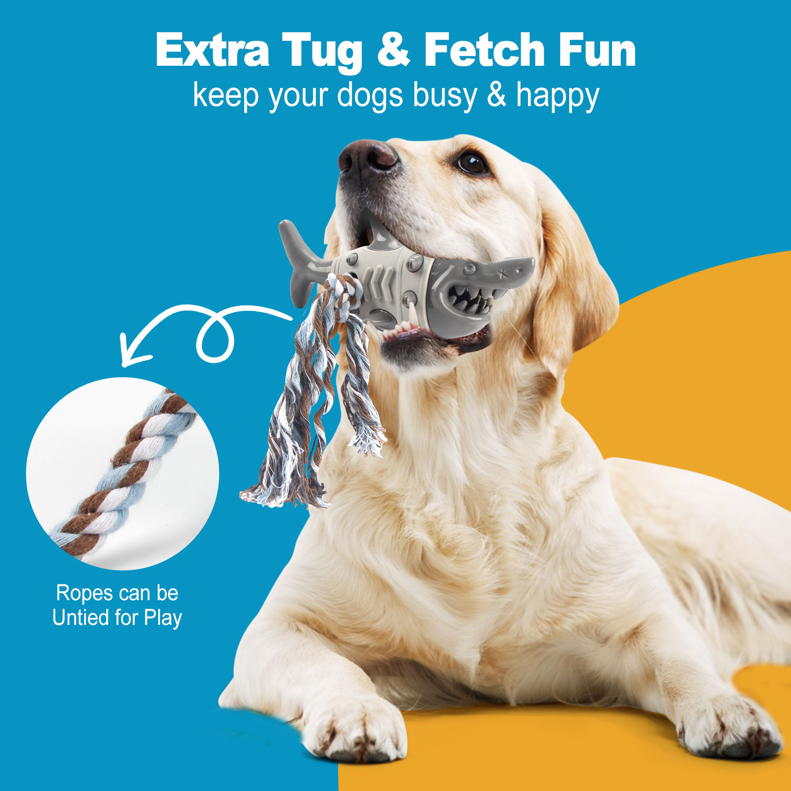 Shark Dog Toys For Aggressive Chewers