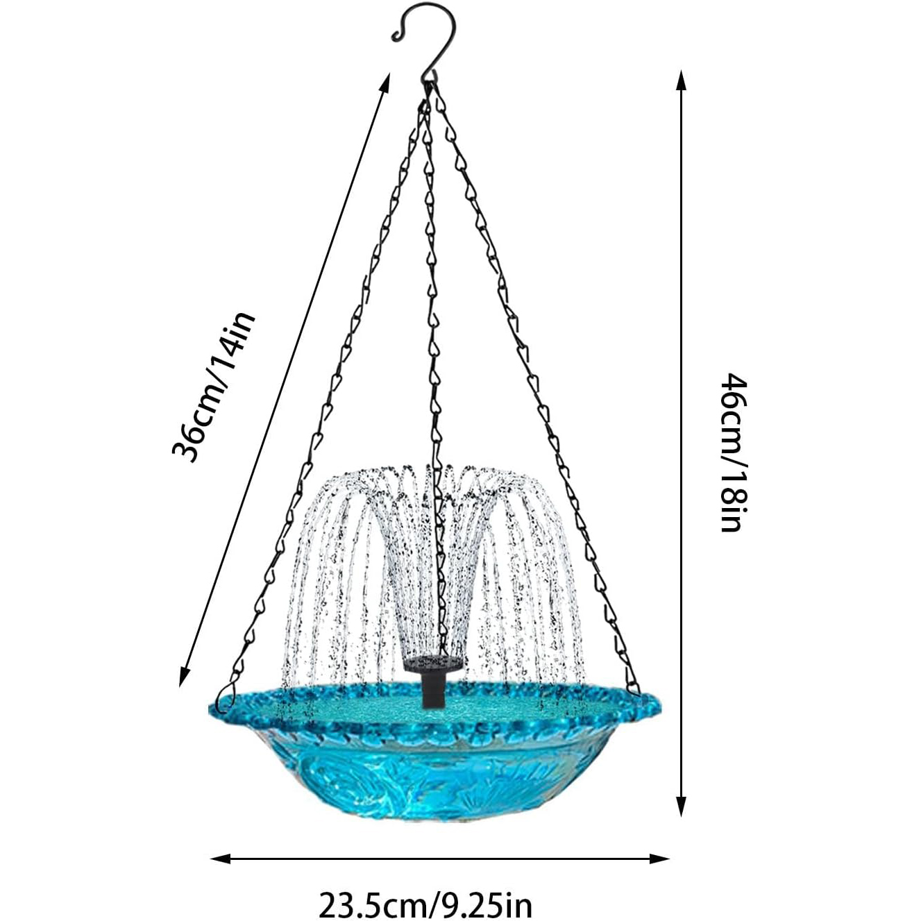 Garden Floating Fountain Hanging Bird Feeder